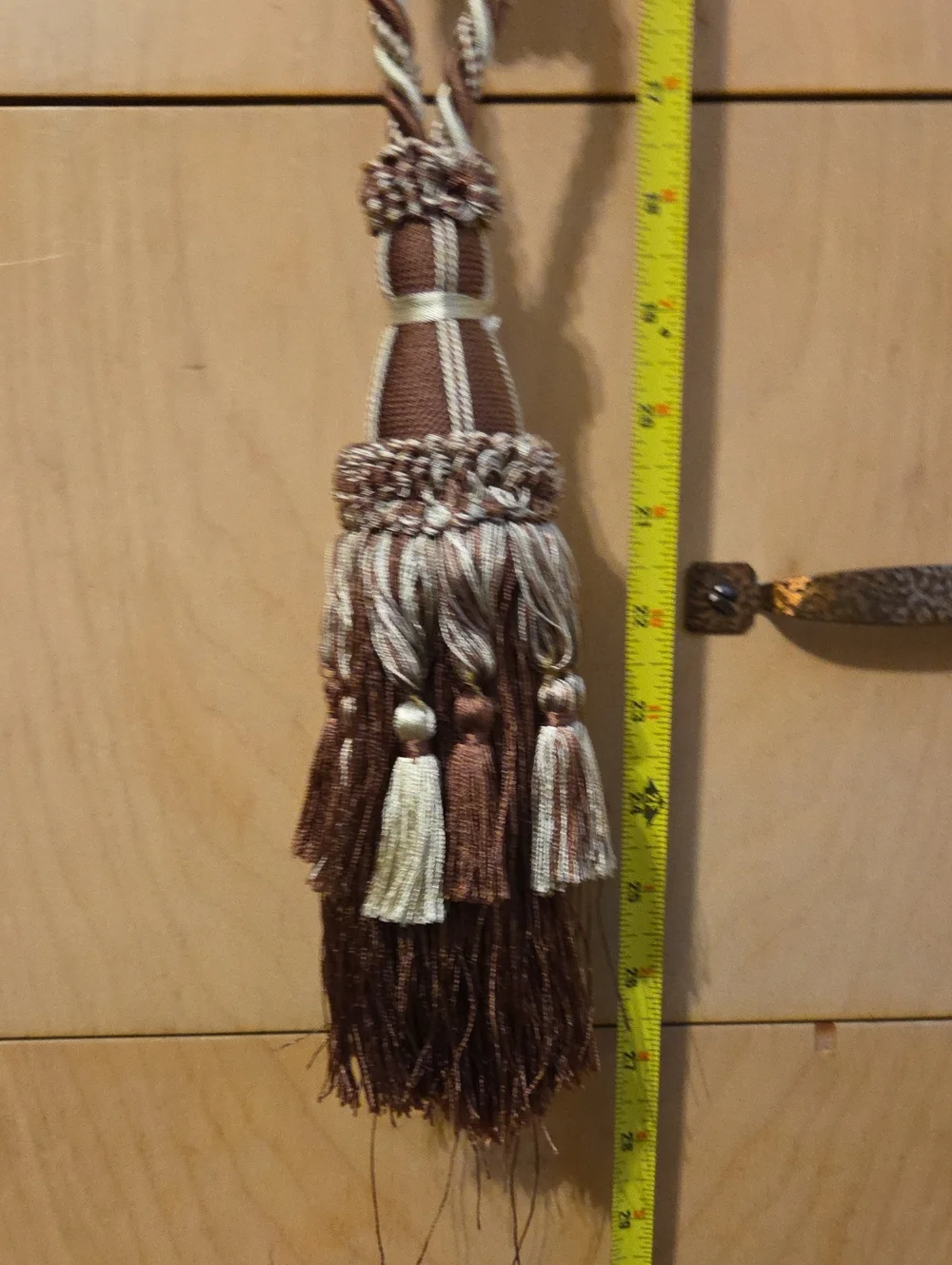 Set Of Two Decorative Tassels Or Drapery Tie Backs